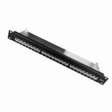 CAT6 FTP Patch Panel com 24 portas